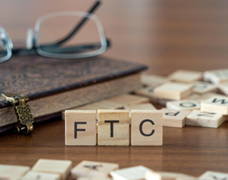 Photo of letter blocks spelling "FTC"