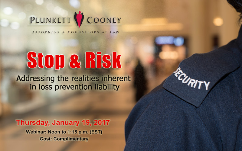 Plunkett Cooney Shoplifitng Webinar Plunkett Cooney Shoplifitng Webinar