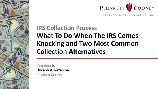 When the IRS Comes Knocking Part 1 When the IRS Comes Knocking Part 1